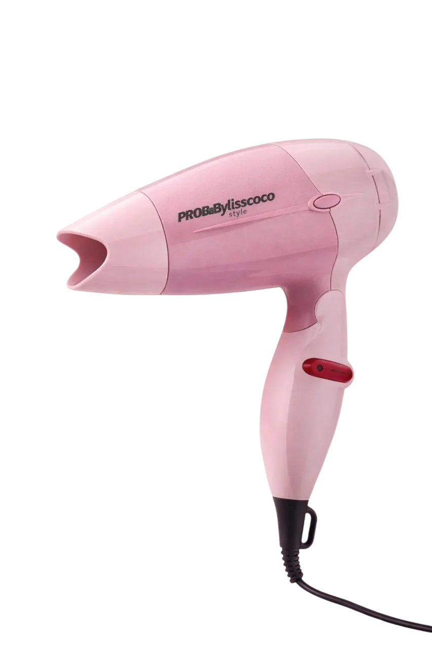 Фен для волос дорожный складной AC 220V PROBaByliss COCO 1000Вт 2 режима скоростей с отключением при перегреве