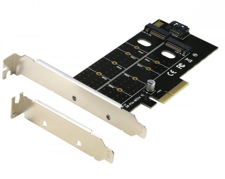 Подвійний адаптер M.2 SSD to PCI-E NGFF M-Key