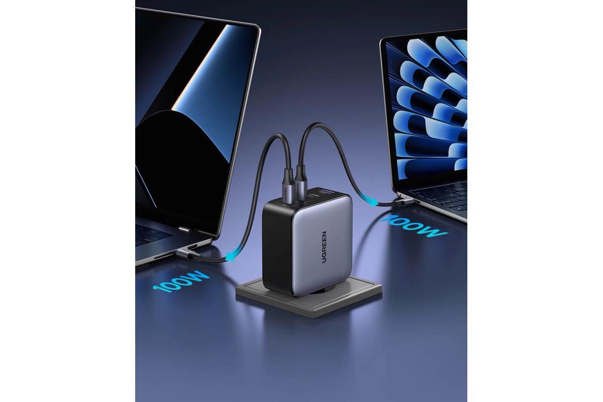 Зарядное устройство UGREEN X764 Nexode 200W GaN Fast Charger 4in1 Grey (35539) - фото 3 Зарядное устройство UGREEN X764 Nexode 200W GaN Fast Charger 4in1 Grey (35539) - фото 3