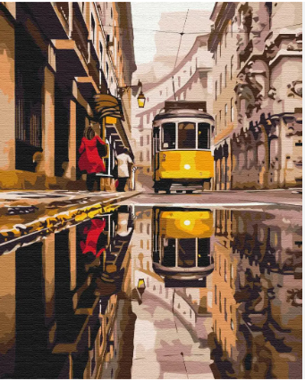 Картина по номерам Brushme BS39849 Городской трамвай 40х50 см