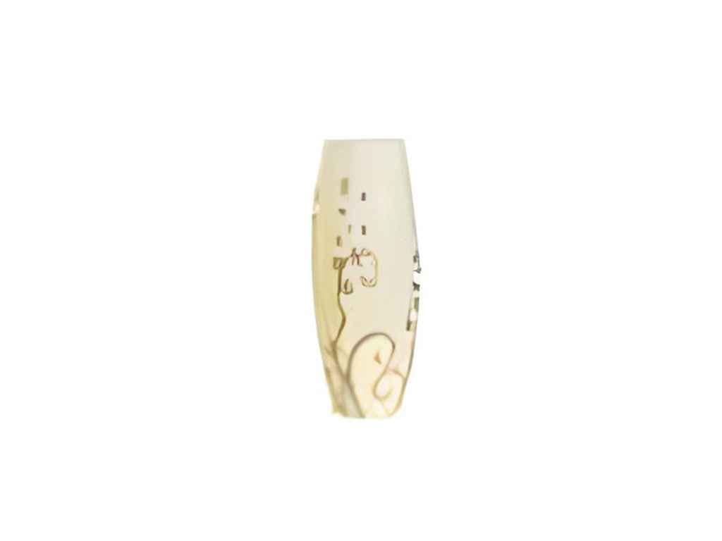 Ваза Геллери Гласс 966 Люкс стекло 26 см Кремовый (963220)