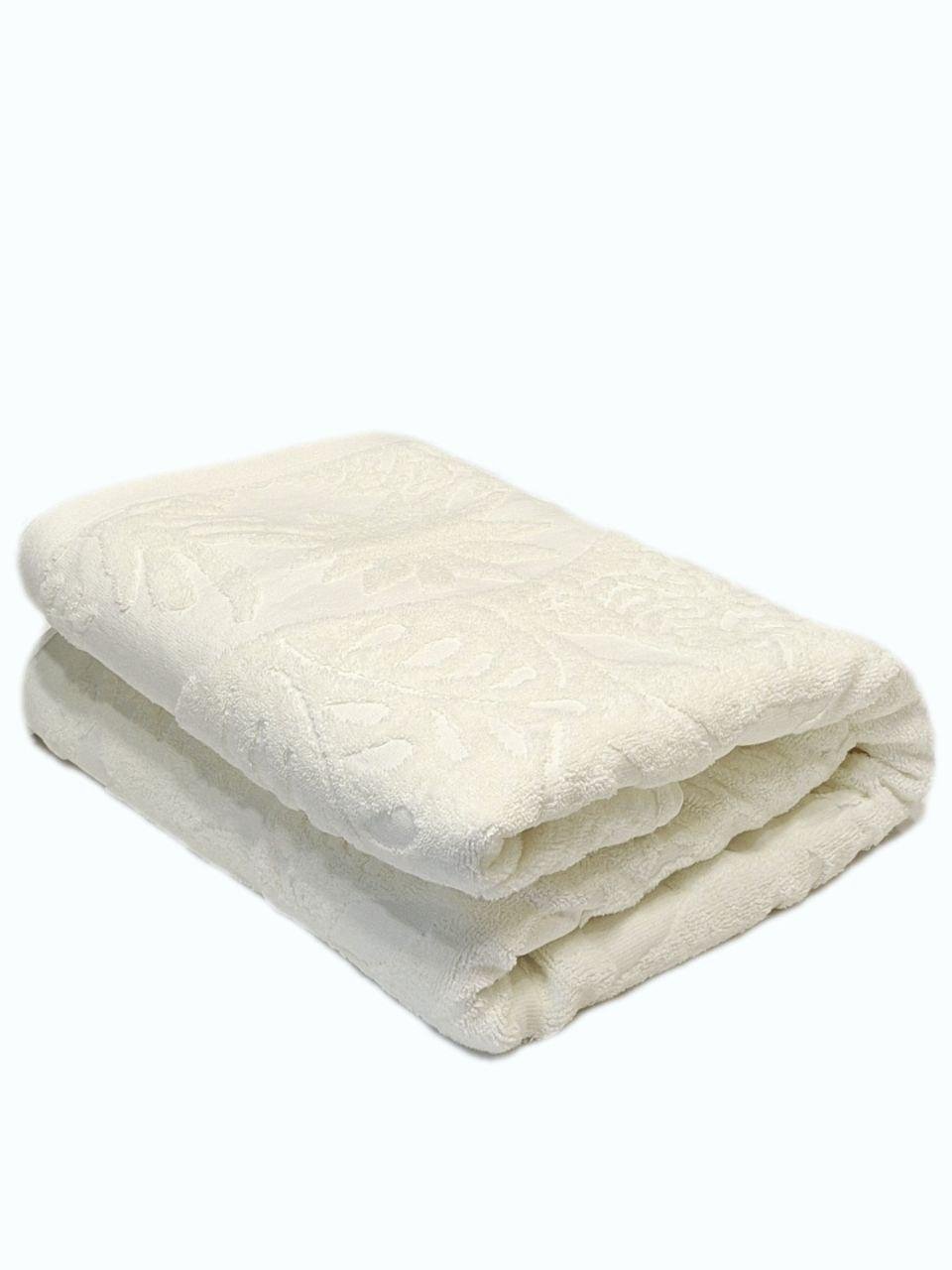 Простыня махровая Parisa Home 150x200 см Кремовый (1225)