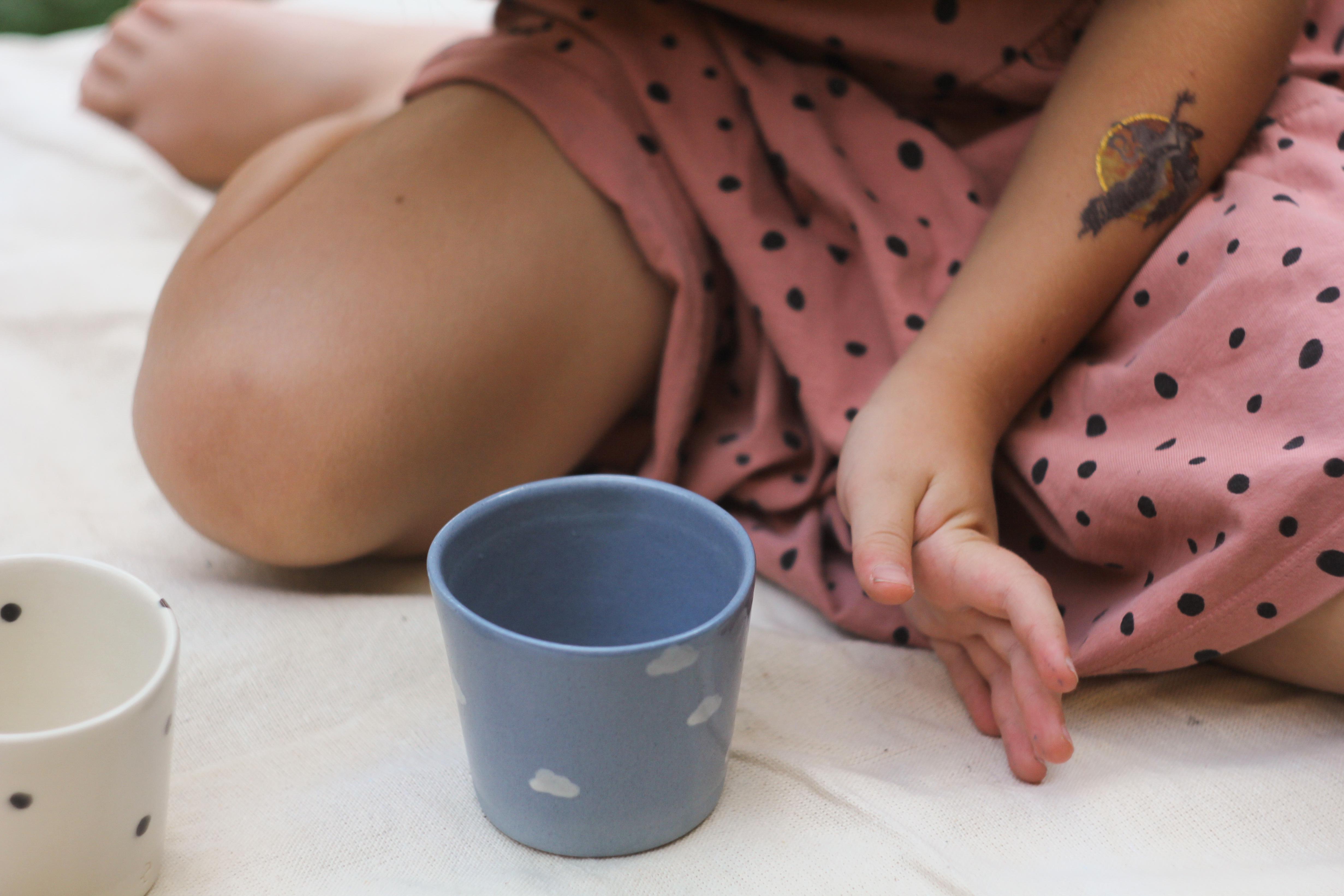 Стаканчик керамический с облаками ручная работа полуфарфор 200 мл (PRS-GL-IMG-ONE-I-CLUD) - фото 6