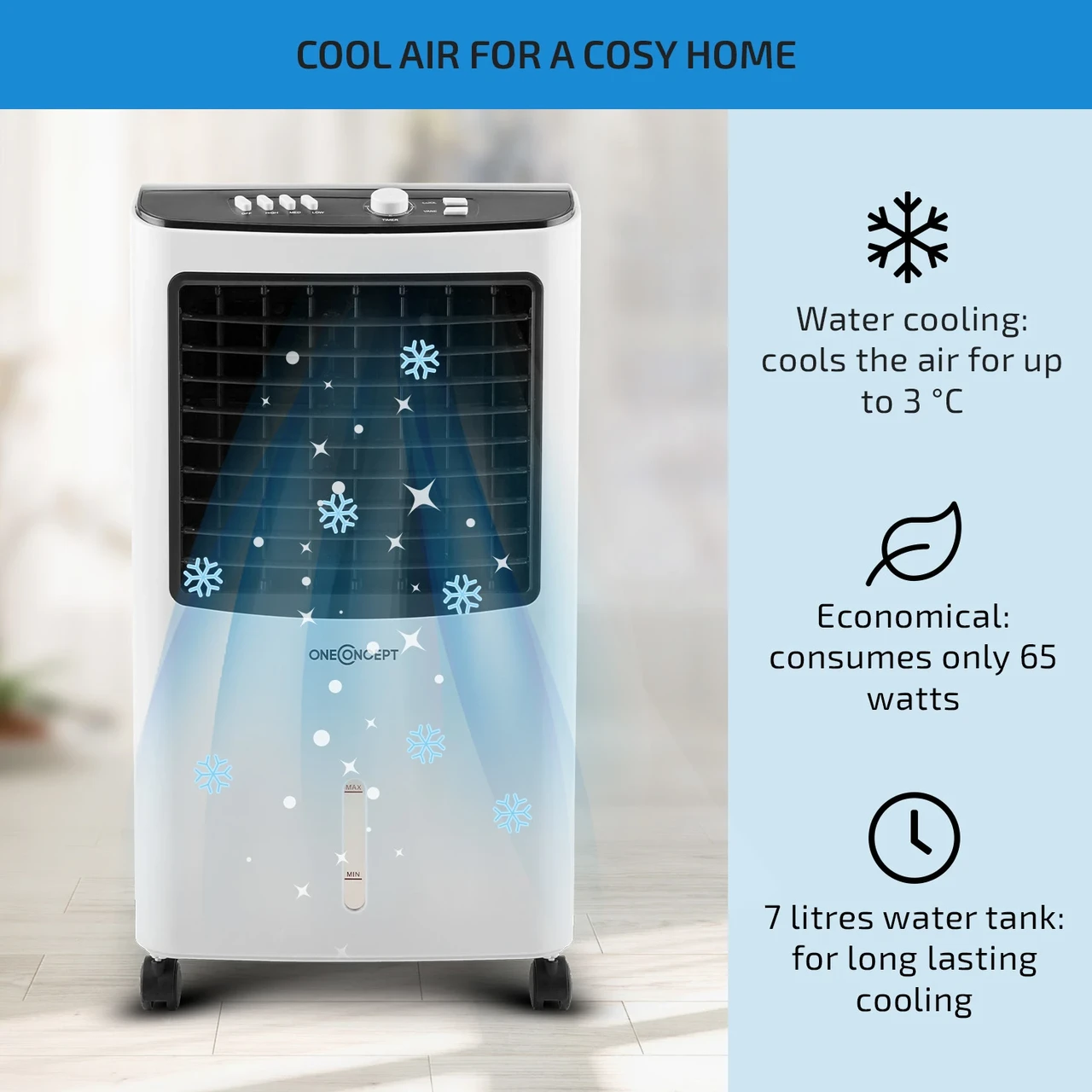 Повітроохолоджувач OneConcept MCH-2 V2 (10029741) - фото 2