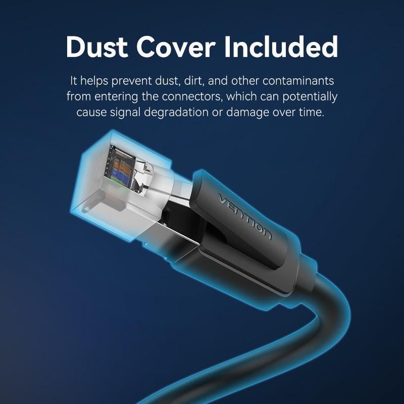 Интернет-кабель Vention Cat.8 SFTP 40 Гбит/с 2000 МГц Lan RJ45 RJ 45 15 м Черный (IKKBN) - фото 12 Интернет-кабель Vention Cat.8 SFTP 40 Гбит/с 2000 МГц Lan RJ45 RJ 45 15 м Черный (IKKBN) - фото 12