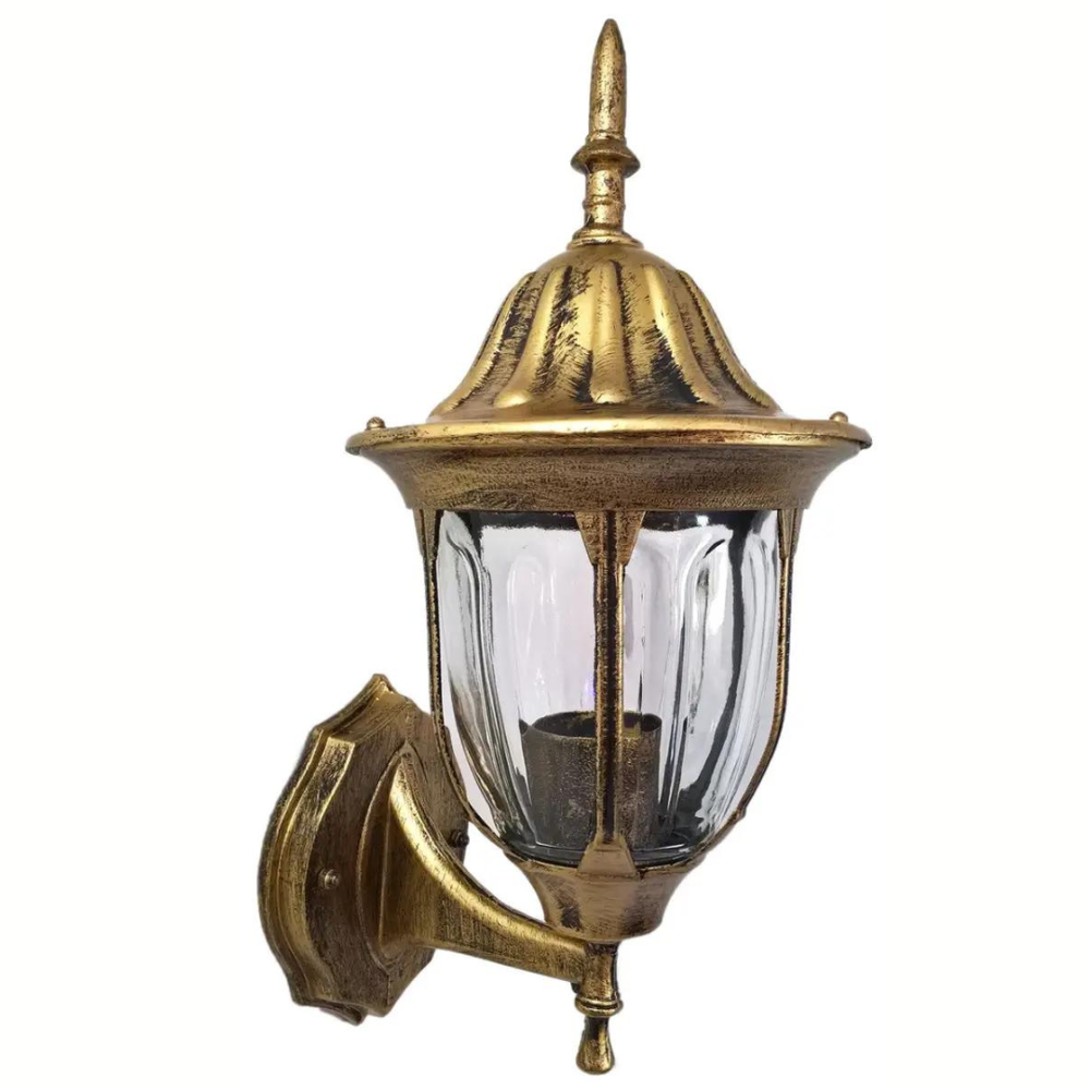 Ліхтар настінний вуличний вгору Застаріле золото (9028 W/S BG up) - фото 1 Ліхтар настінний вуличний вгору Застаріле золото (9028 W/S BG up) - фото 1