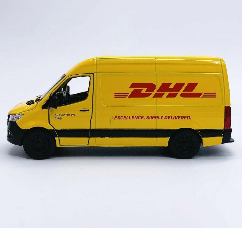 Іграшкова машинка металева Mercedes-Benz Sprinter DHL Edition Жовтий (28443357) - фото 6 Іграшкова машинка металева Mercedes-Benz Sprinter DHL Edition Жовтий (28443357) - фото 6