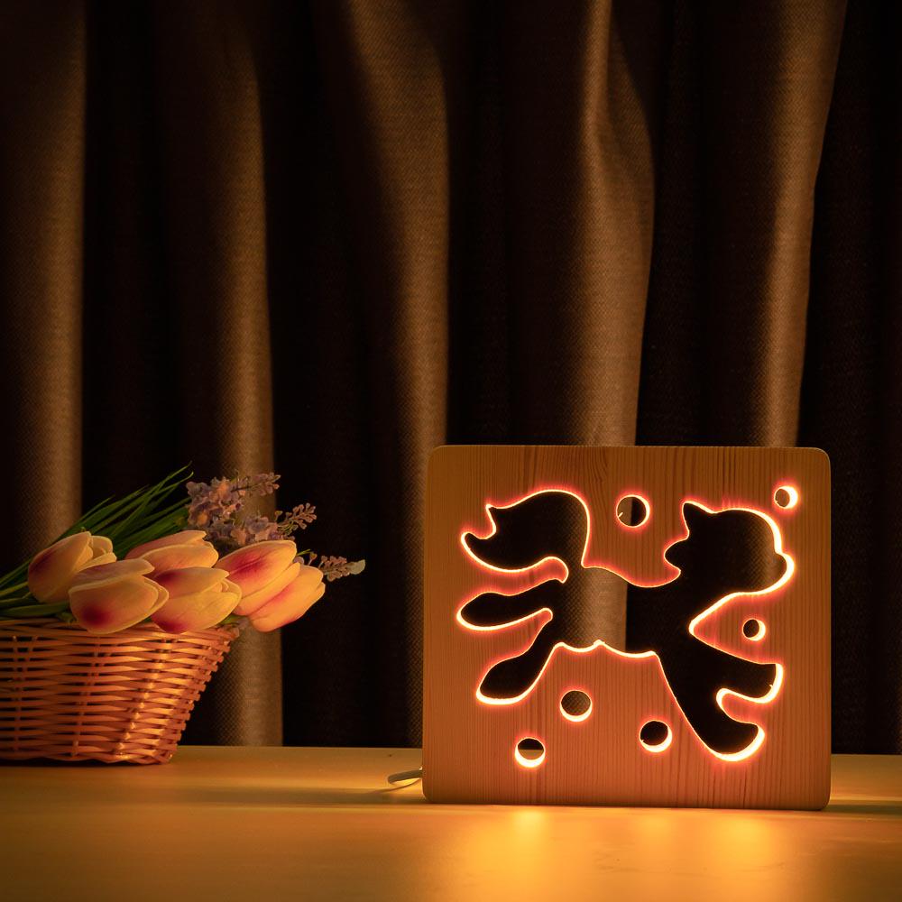 LED ночник ArtEco Light Сказочный пони из дерева (#13/2) - фото 5 LED ночник ArtEco Light Сказочный пони из дерева (#13/2) - фото 5