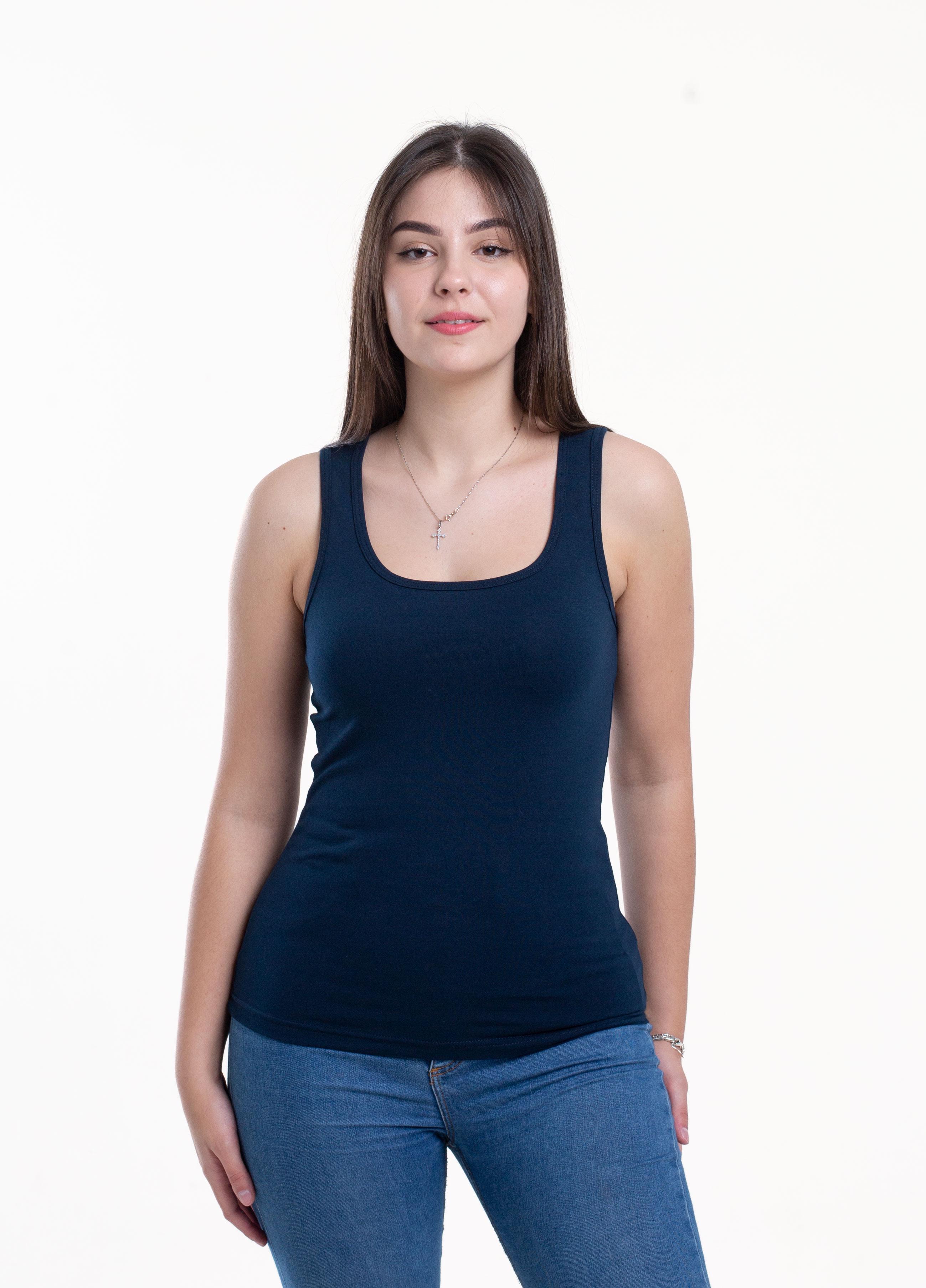 Майка женская Наталюкс L Темно-синий (4121329402441)