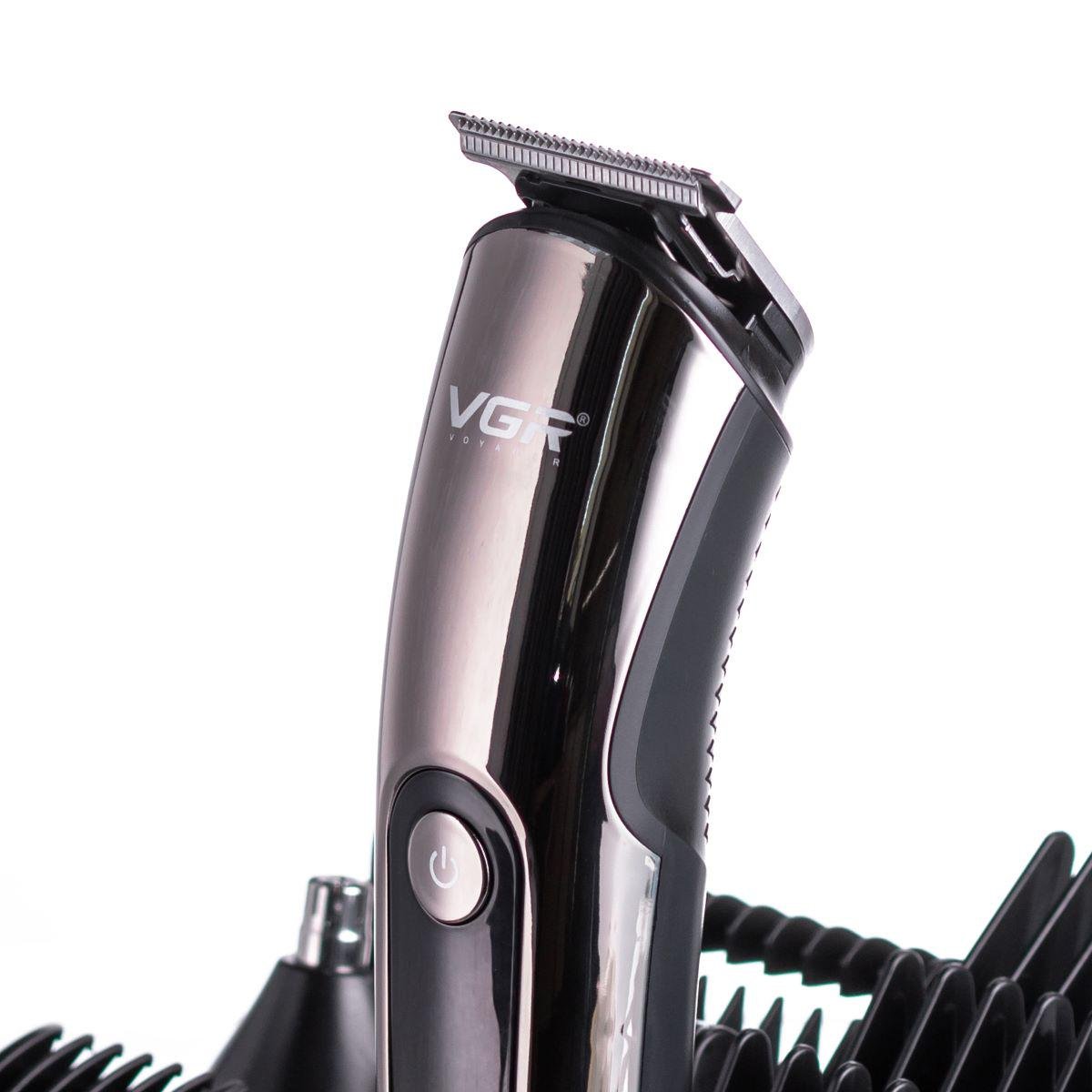 Набір для стрижки VGR V-107 волосся 5в1 машинка/триммер/бритва (7361) - фото 13 Набір для стрижки VGR V-107 волосся 5в1 машинка/триммер/бритва (7361) - фото 13
