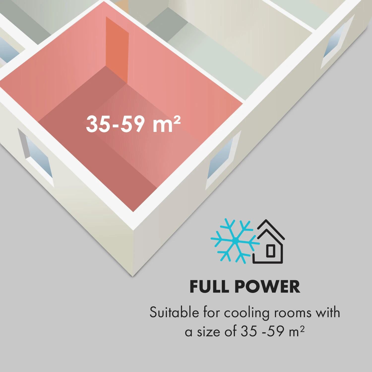 Кондиционер мобильный Klarstein Iceblock 12000 BTU Белый (10034924) - фото 3 Кондиционер мобильный Klarstein Iceblock 12000 BTU Белый (10034924) - фото 3