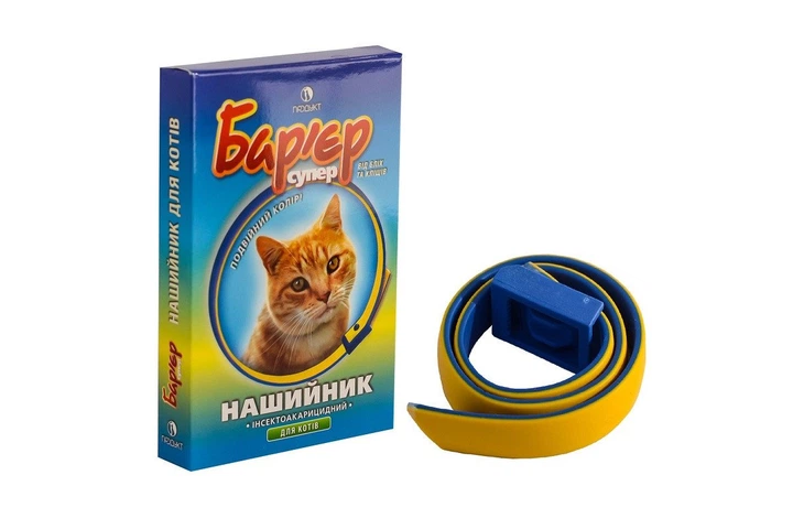 Ошейник Барьер для кошек Синий