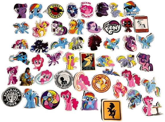 Стикеры виниловые Май Литтл Пони 50 шт. (390)
