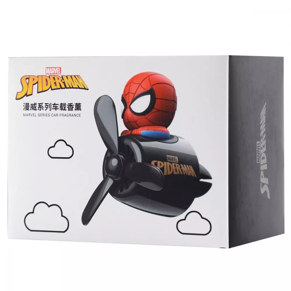 Ароматизатор для автомобиля PRC Pilot Spiderman с пропеллером Черный (587723)