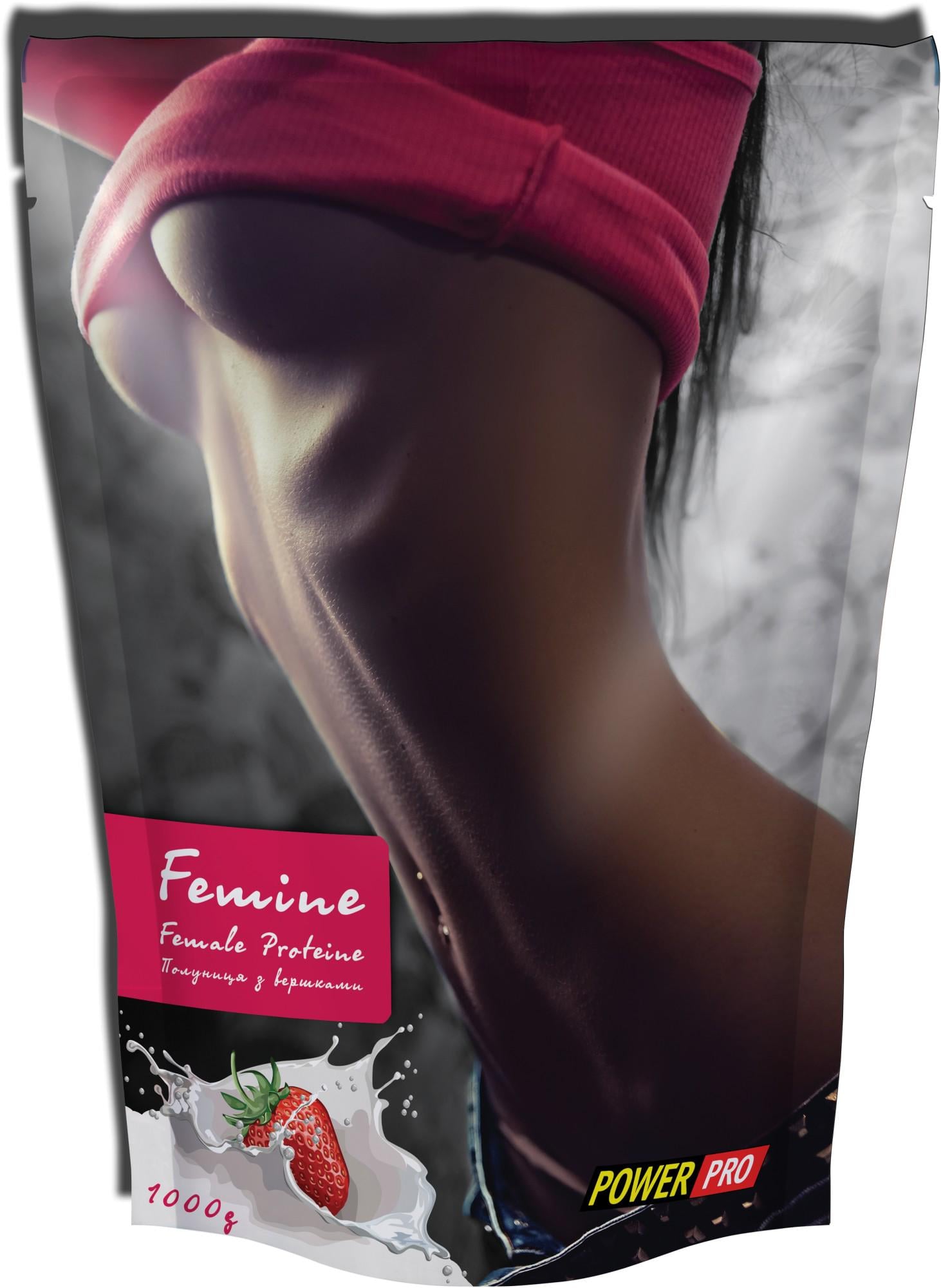 Протеин Power Pro Femine 1 кг Клубника