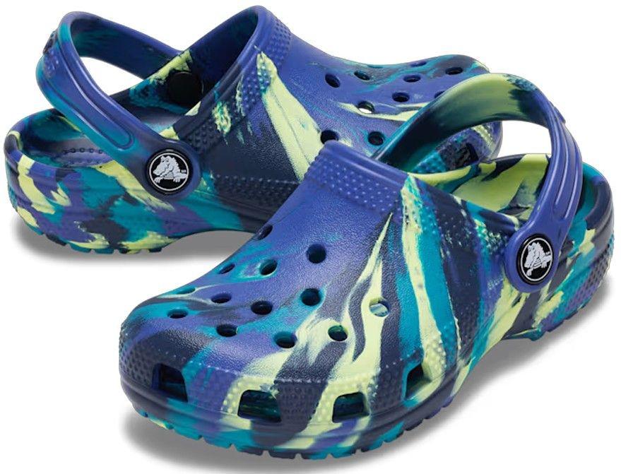 Крокси жіночі Crocs Classic Marbled Clog р. 38-39 Синій (24505)