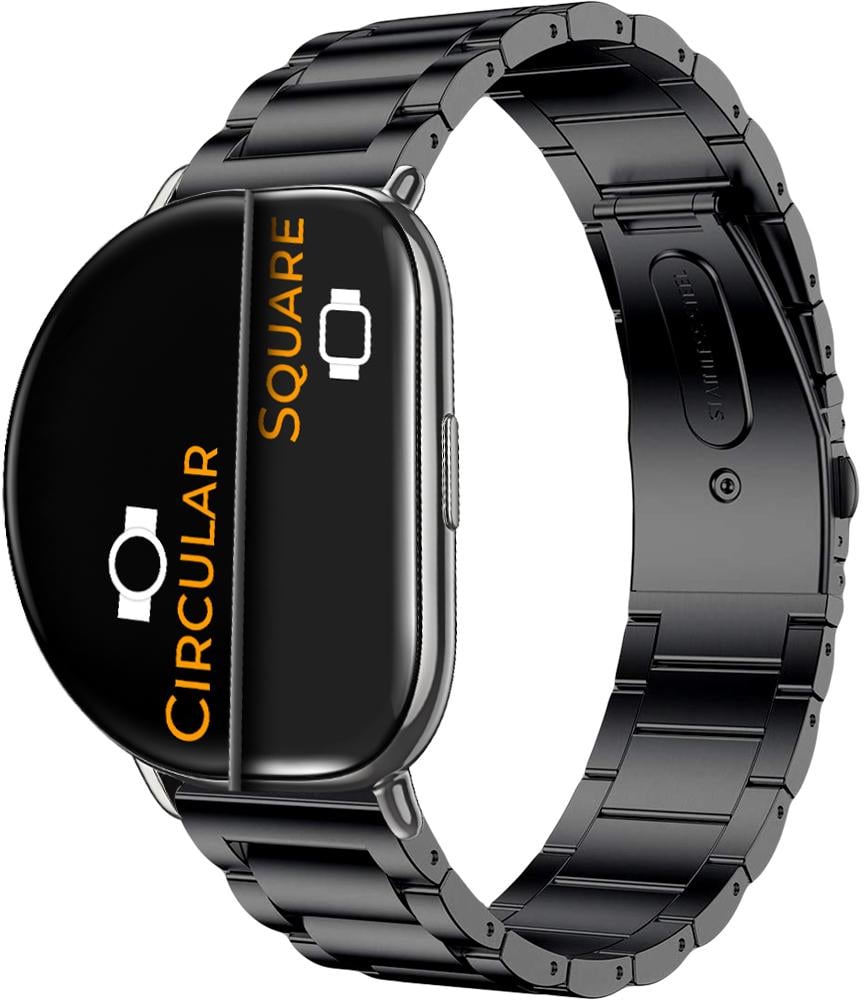 Браслет металлический Shape для ZEPP E Square/Circular Black (26337-2B)