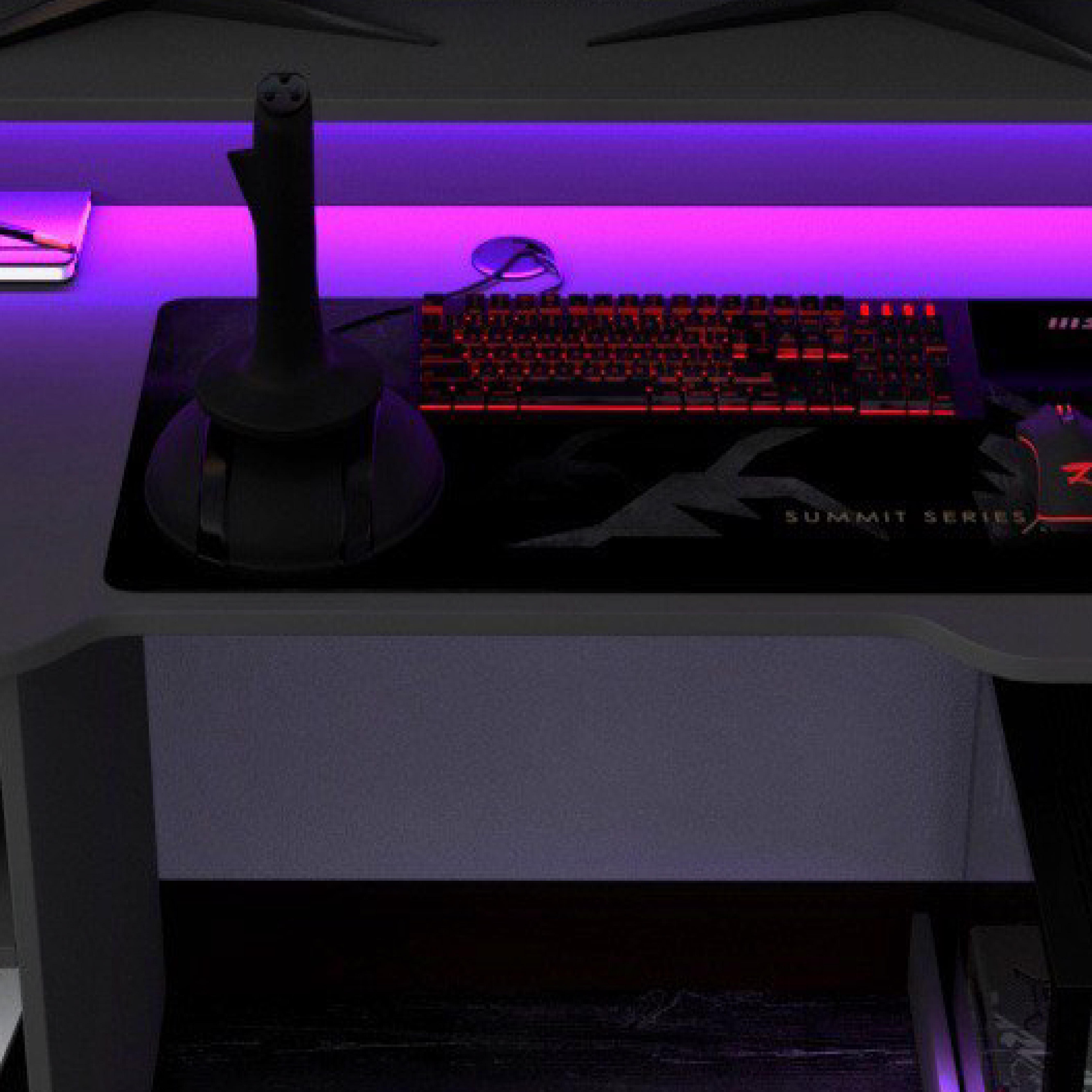 Компьютерный стол Mebellini Маршал NEW 1300х710/860х600 мм Антрацит (арт.SKEP1000-185) - фото 6