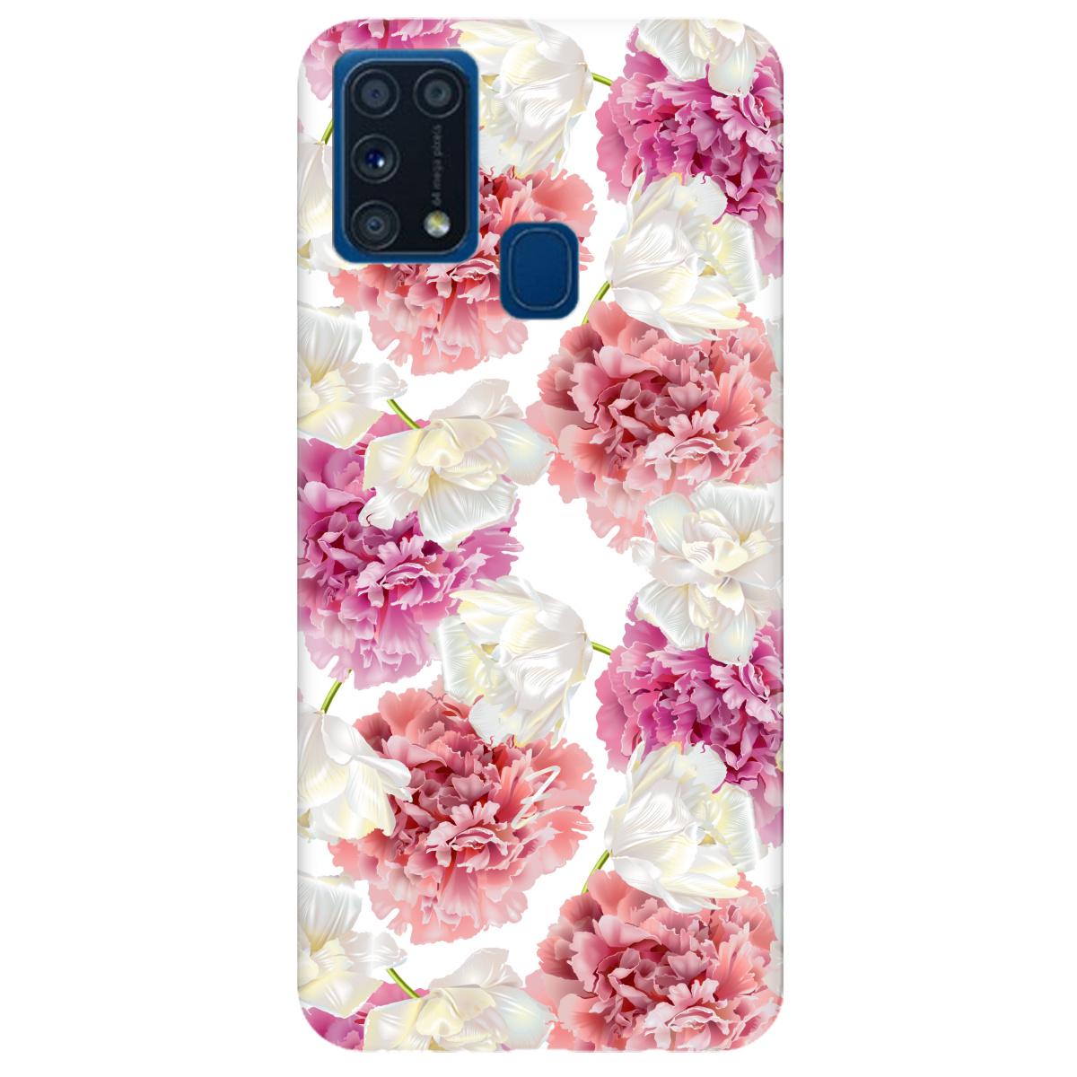 Силиконовый чехол Zorrov для Samsung Galaxy M31 - Floret (14190040137098738)