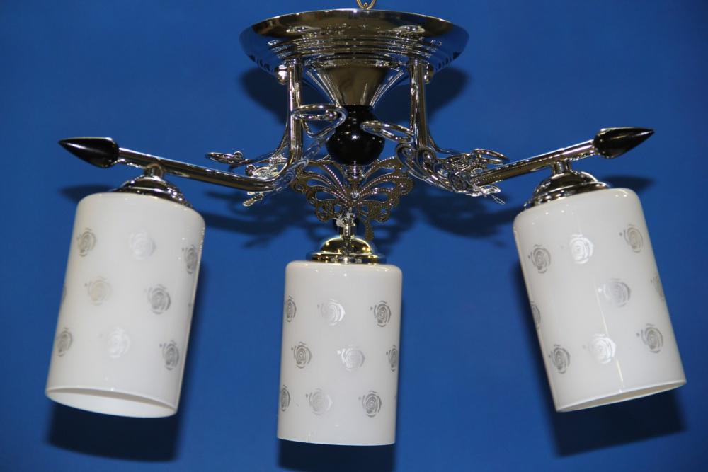 Люстра с плафонами Ray L10669/3 FGD+CR Хром (IR005948)