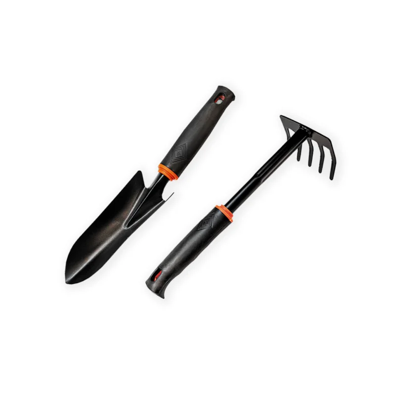 Набір садових інструментів Polax лопатка садова і граблі міні (770-04)