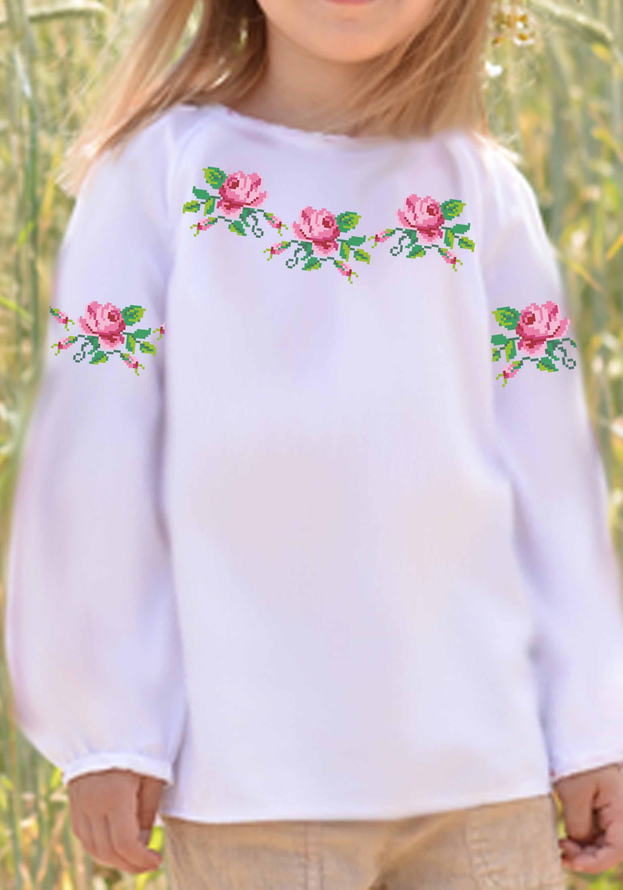 Заготовка для вышивки нитками/бисером для девочки домотканое полотно (СДД-54)