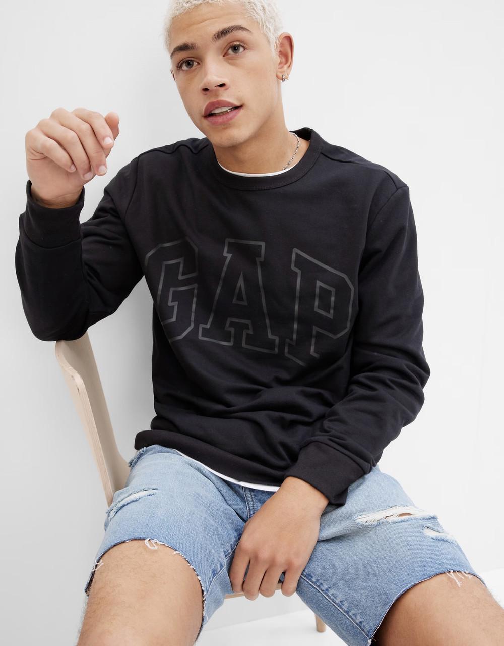 Світшот чоловічий GAP M Чорний (2028886185)