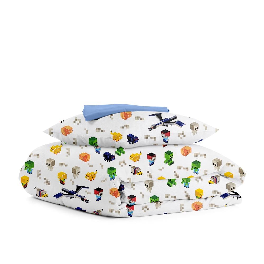 Комплект белья Cosas Minecraft постельного подросткового на резинке 160х220 см (4822052109359)
