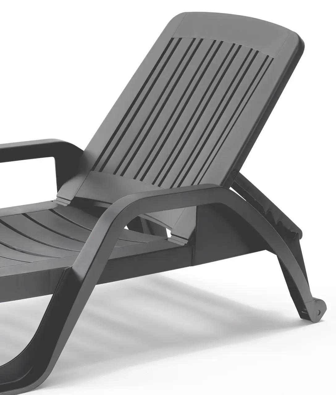 Шезлонг с подлокотниками Bica Zanzibar Графитовий (8003723400449) - фото 6 Шезлонг с подлокотниками Bica Zanzibar Графитовий (8003723400449) - фото 6