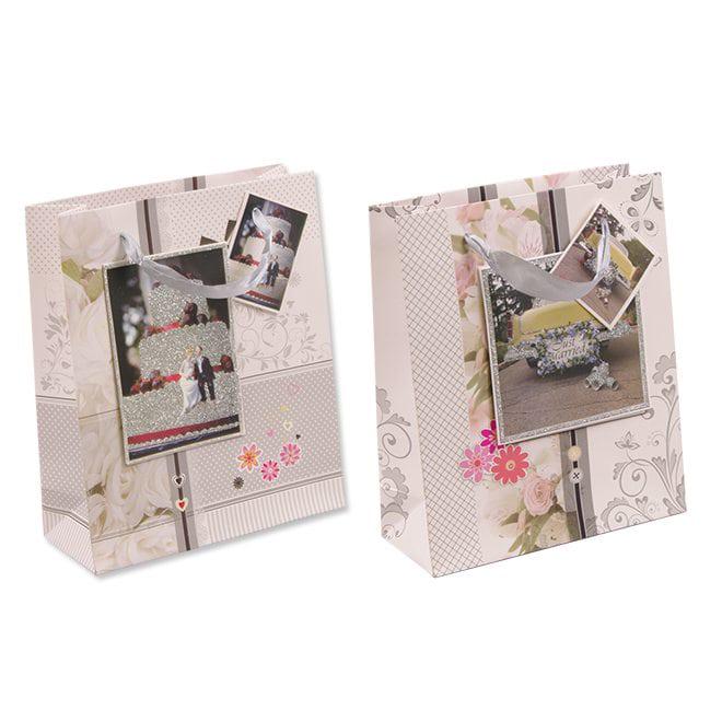 Пакет подарочный Flora микс 19,5х8х23,5 см 12 шт. (41637)