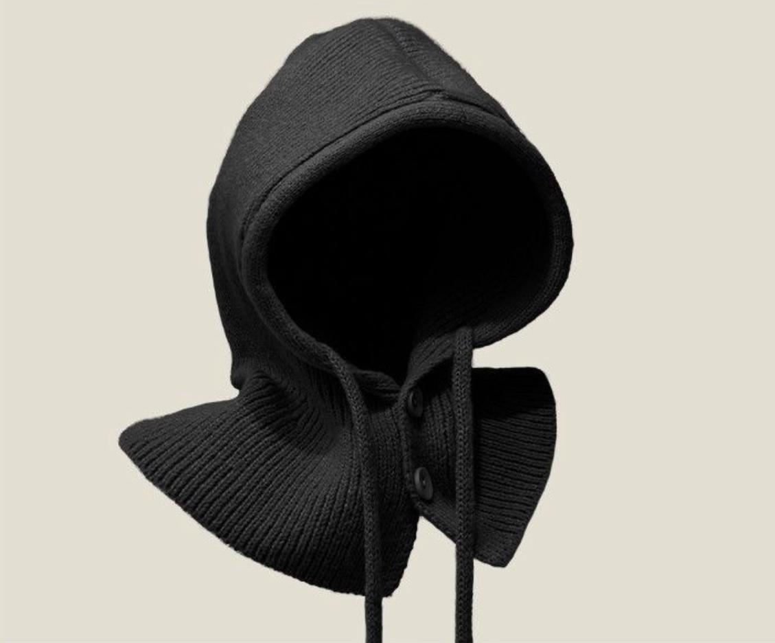 Капор теплий 2267 унісекс One size Чорний (014901) - фото 1 Капор теплий 2267 унісекс One size Чорний (014901) - фото 1