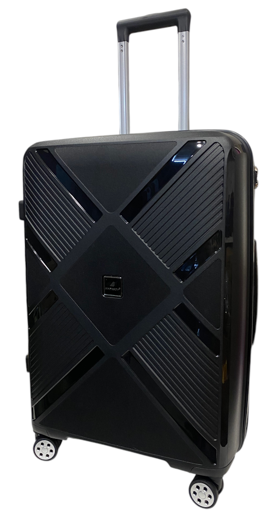 Валіза Madisson Snowball 53103 середній поліпропілен 4 колеса 360° 65 л M 65х45х26 см Чорний