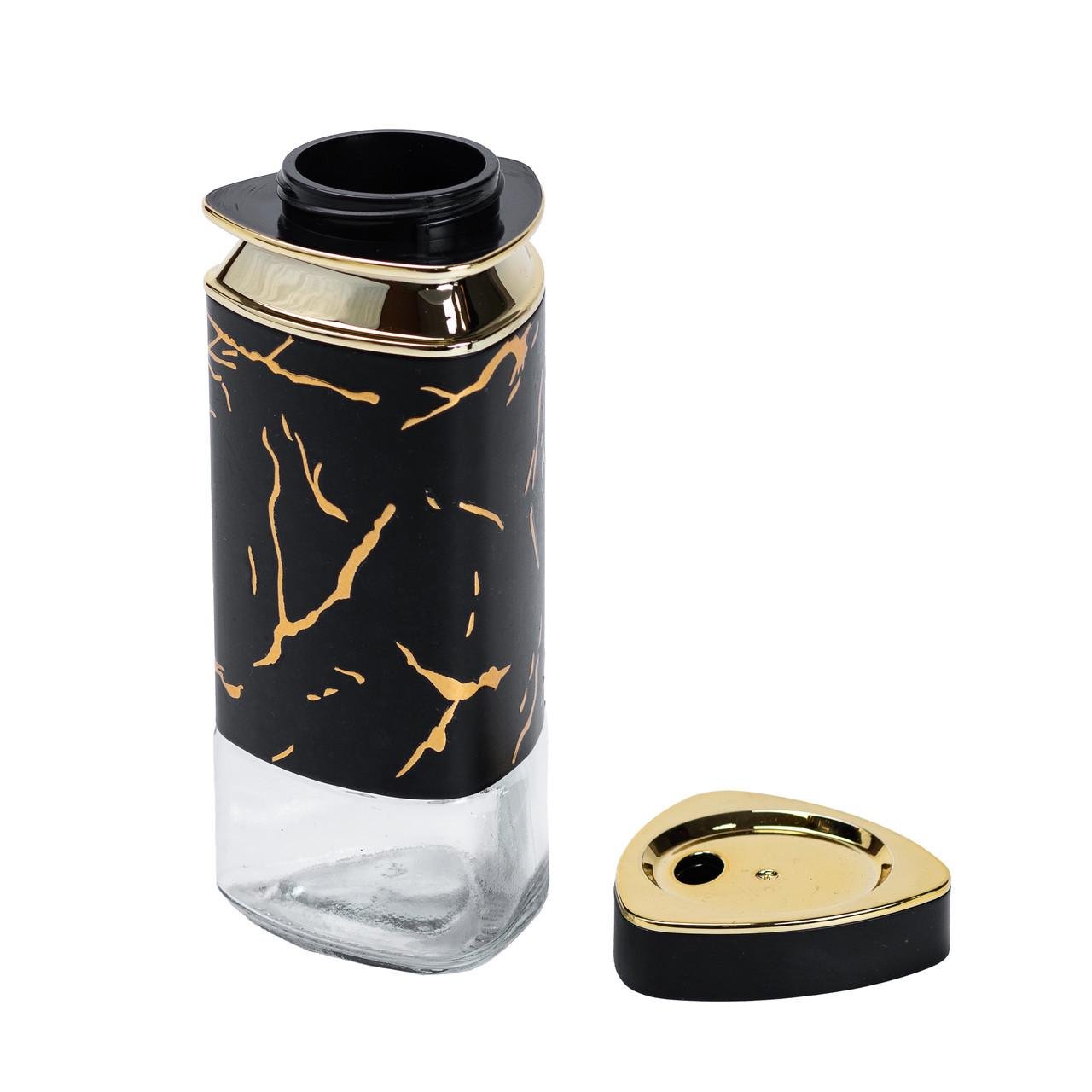 Ємність для спецій скляна 120 мл Чорний (HP1352) - фото 3