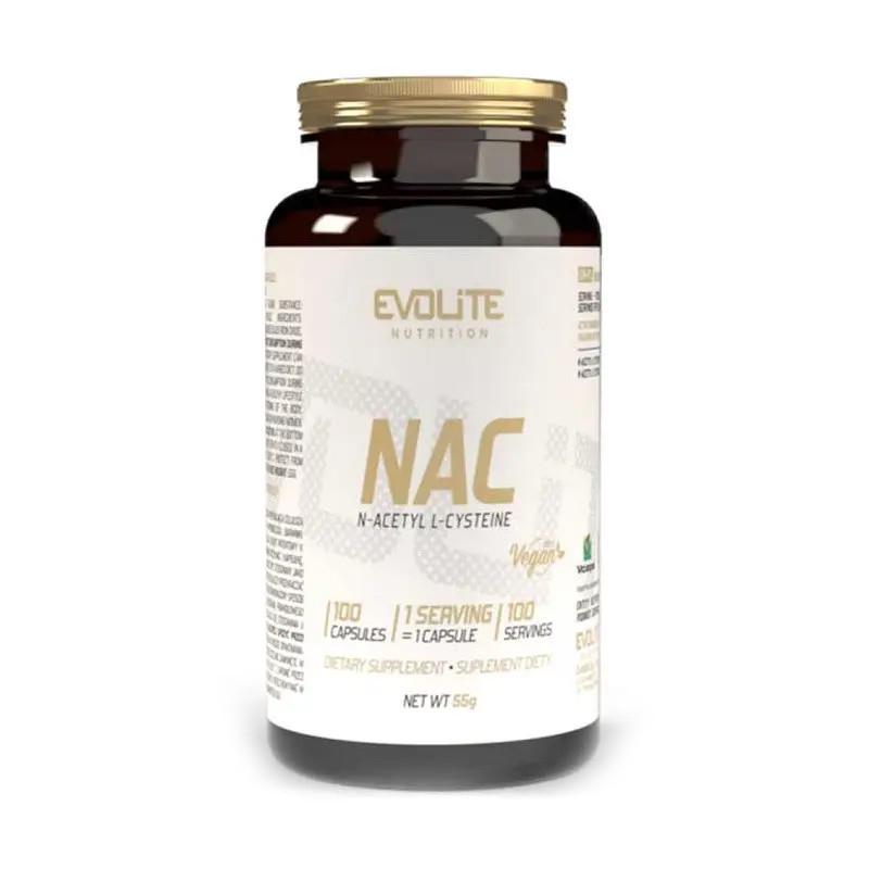 N-ацетил-L-цистеїн Evolite Nutrition NAC 300 мг 100 капс. (22218-01)