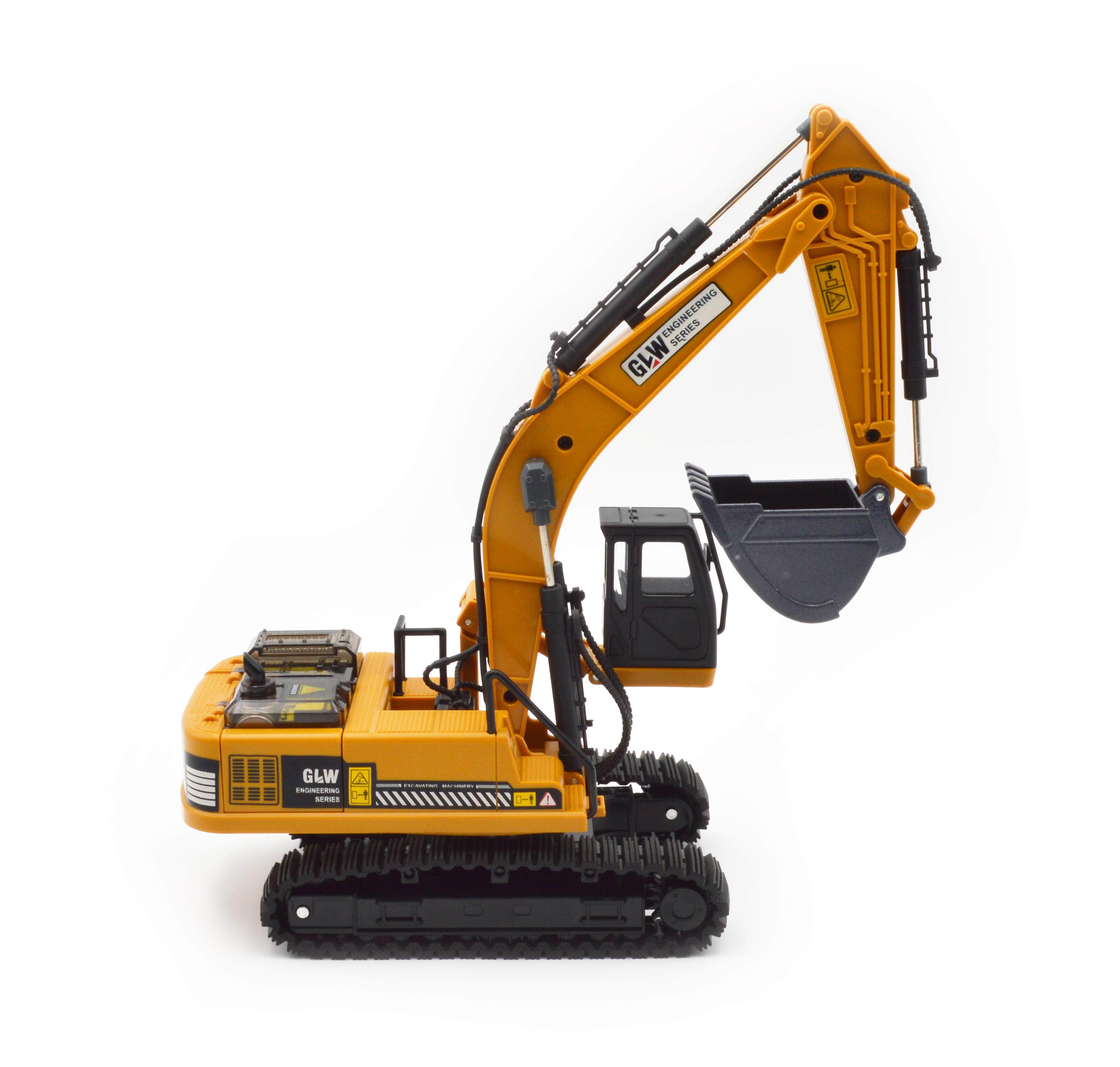 Модель гусеничний екскаватор 51508 металевий ківш звук світло - фото 5 Модель гусеничний екскаватор 51508 металевий ківш звук світло - фото 5