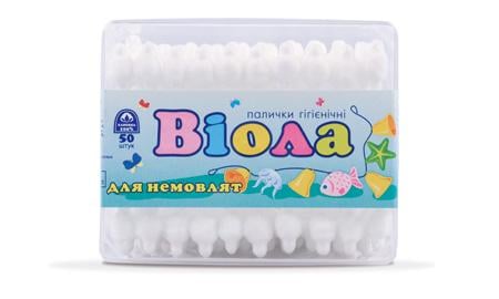 Палочки гигиенические Виола для грудничков 50 шт.