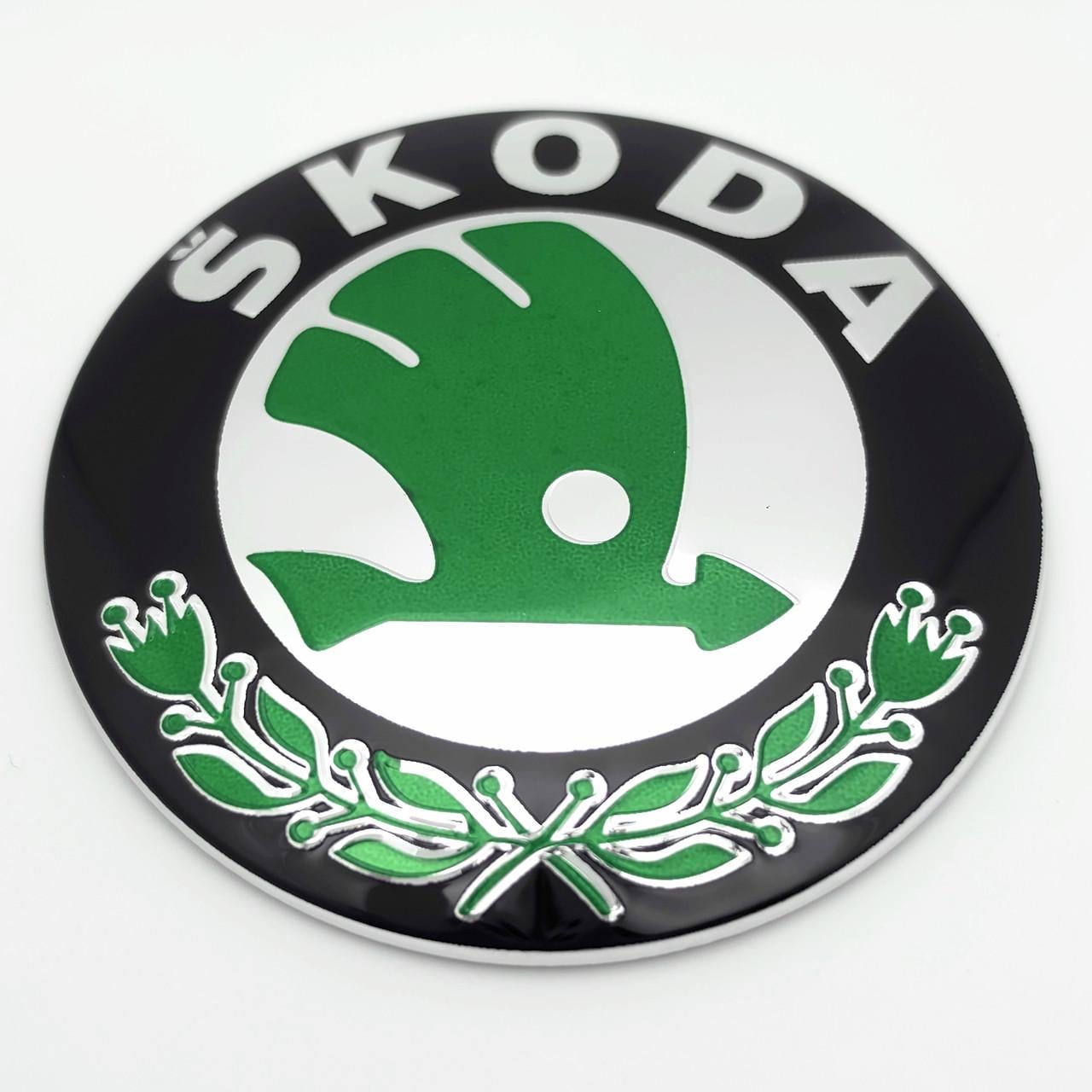 Эмблема логотип Skoda 88 мм плоская 3U0853621B (3115389685)