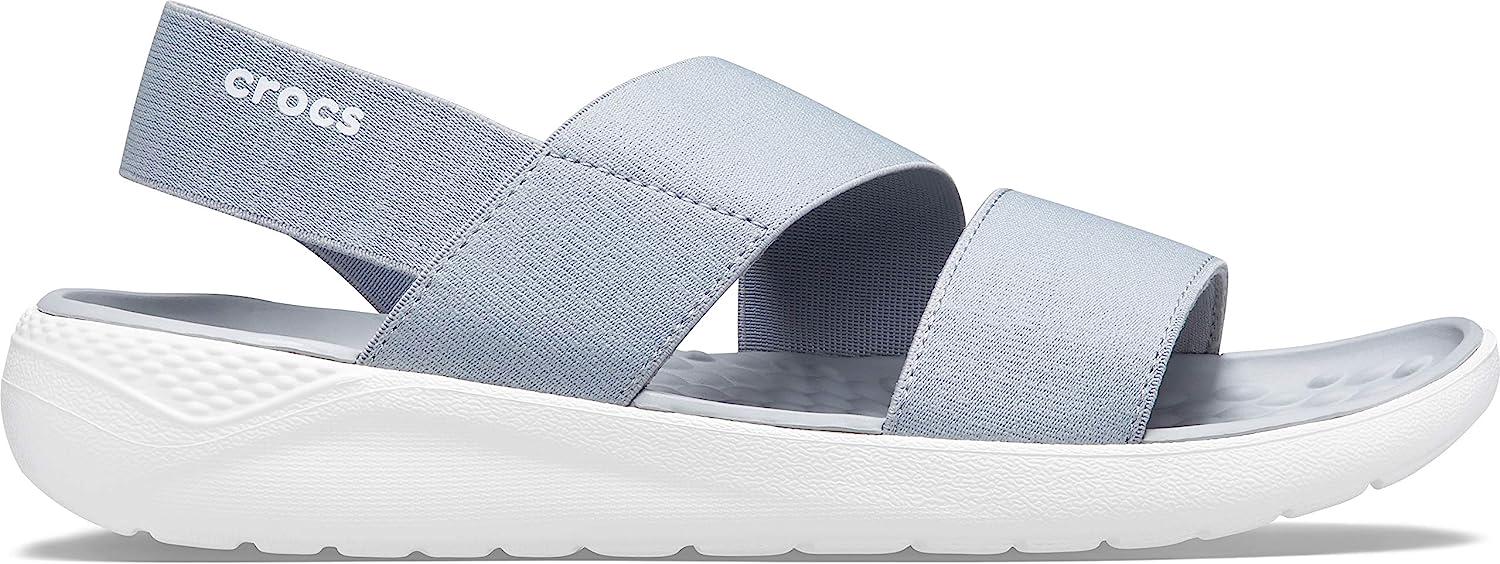 Сандалии Crocs LiteRide Stretch р. W10/EUR 40-41 Light grey/White (11222363) - фото 3