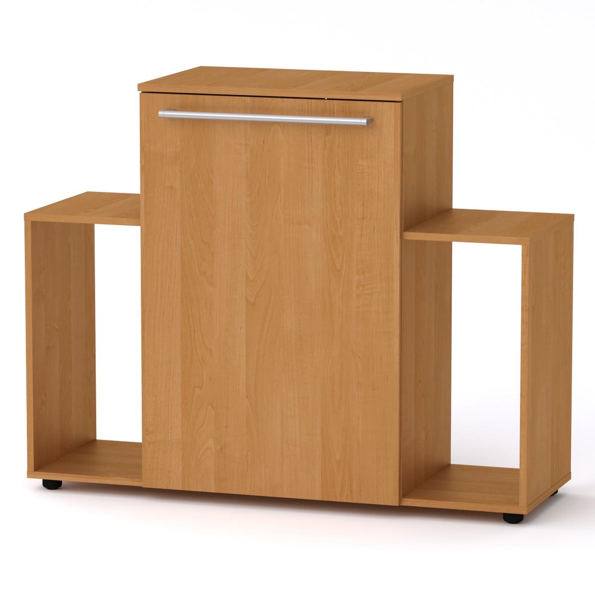 Комод Компаніт МГ-8 Тумба-2 с открытыми полками и дверцей с ЛДСП Ольха