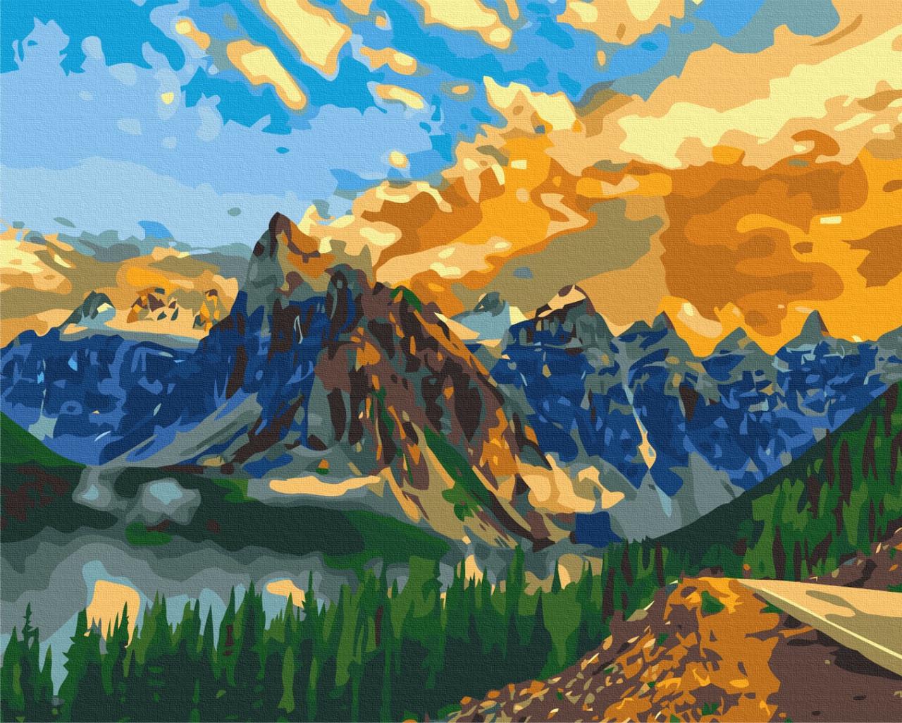 Картина по номерам Brushme Горный пейзаж BS27152 (3036837639)