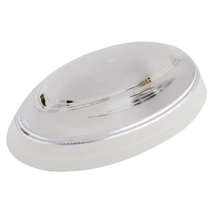 Светильник пластиковый HOROZ ELECTRIC Овал Нинова Е27 230V IP20 Белый (400-010-107)