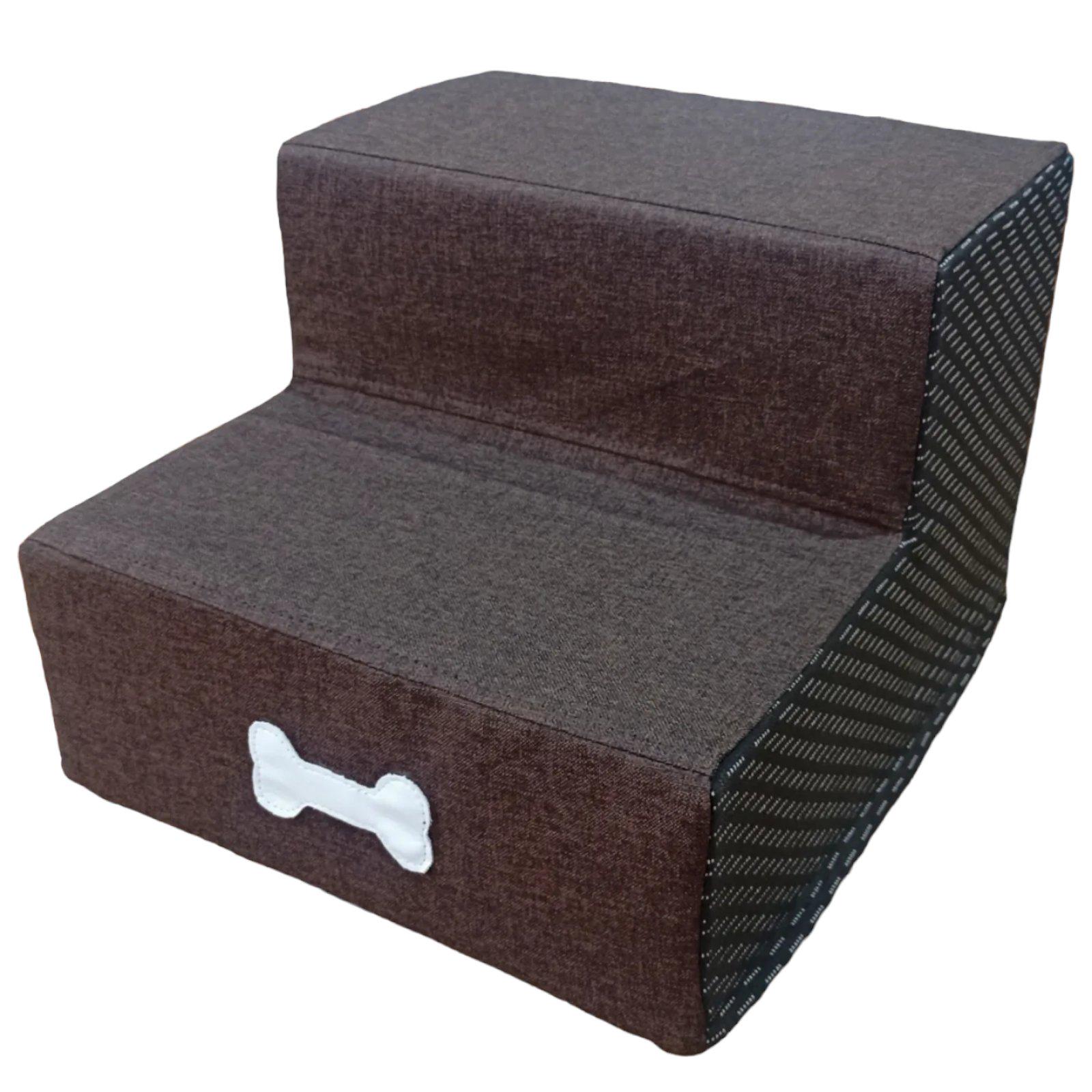 Сходинки для собак тканина Рогожка 36х27х40 см Коричневий (11446431) - фото 1 Сходинки для собак тканина Рогожка 36х27х40 см Коричневий (11446431) - фото 1