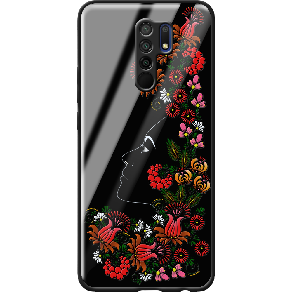 Чехол BoxFace Xiaomi Redmi 9 3D Ukrainian Muse Черный силикон со стеклом (40233-bk64-40865)