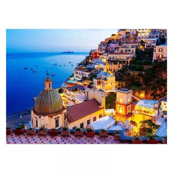 Алмазная мозаика TK Group Вечерняя Италия 40х30 см с рамкой в коробке (GB76483-mt)