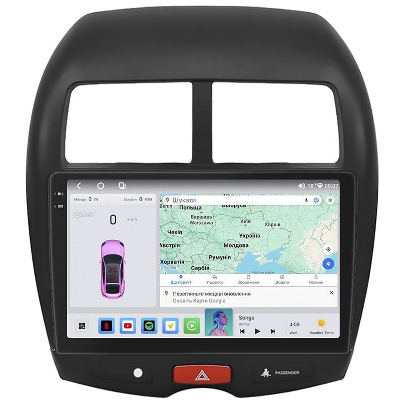 Автомагнитола штатная Lesko для Citroen C4 Aircross 2012-2017 10" 4/64 QLED CarPlay 4G Wi-Fi GPS 360 Prime