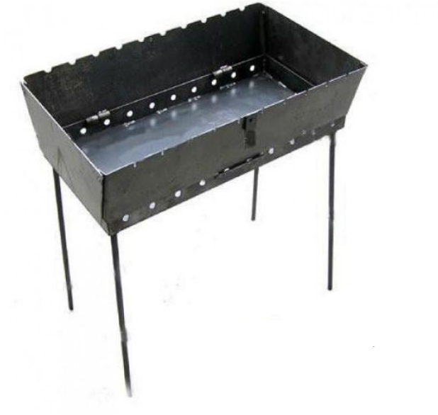 Мангал-валіза 3 мм на 12 шампурів (AWN-00145)