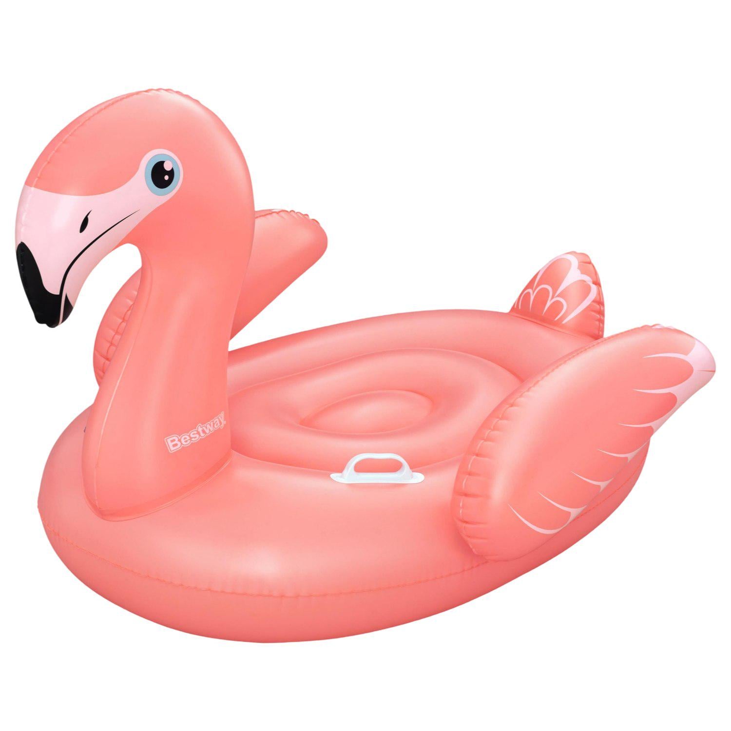 Детский надувной плот Bestway 41525 Фламинго с ручками 138×107 см до 45 кг (34640525)