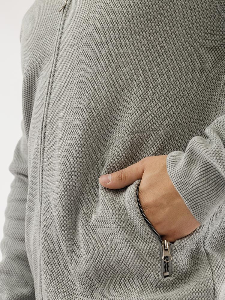 Бомбер чоловічий ЦБ-00227215 р. 42 Сірий (SKT000925635) - фото 2