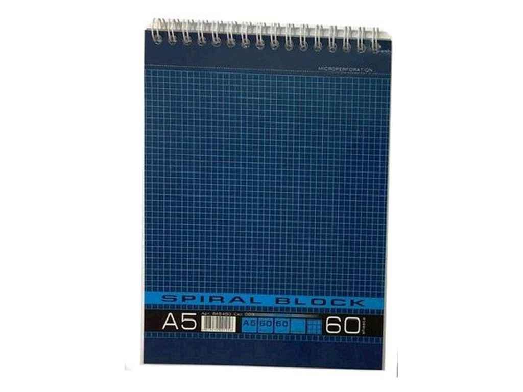 Блокнот Графика А5 SPIRAL на спирали 60 л. Синий (ВА5460-003) Блокнот Графика А5 SPIRAL на спирали 60 л. Синий (ВА5460-003)