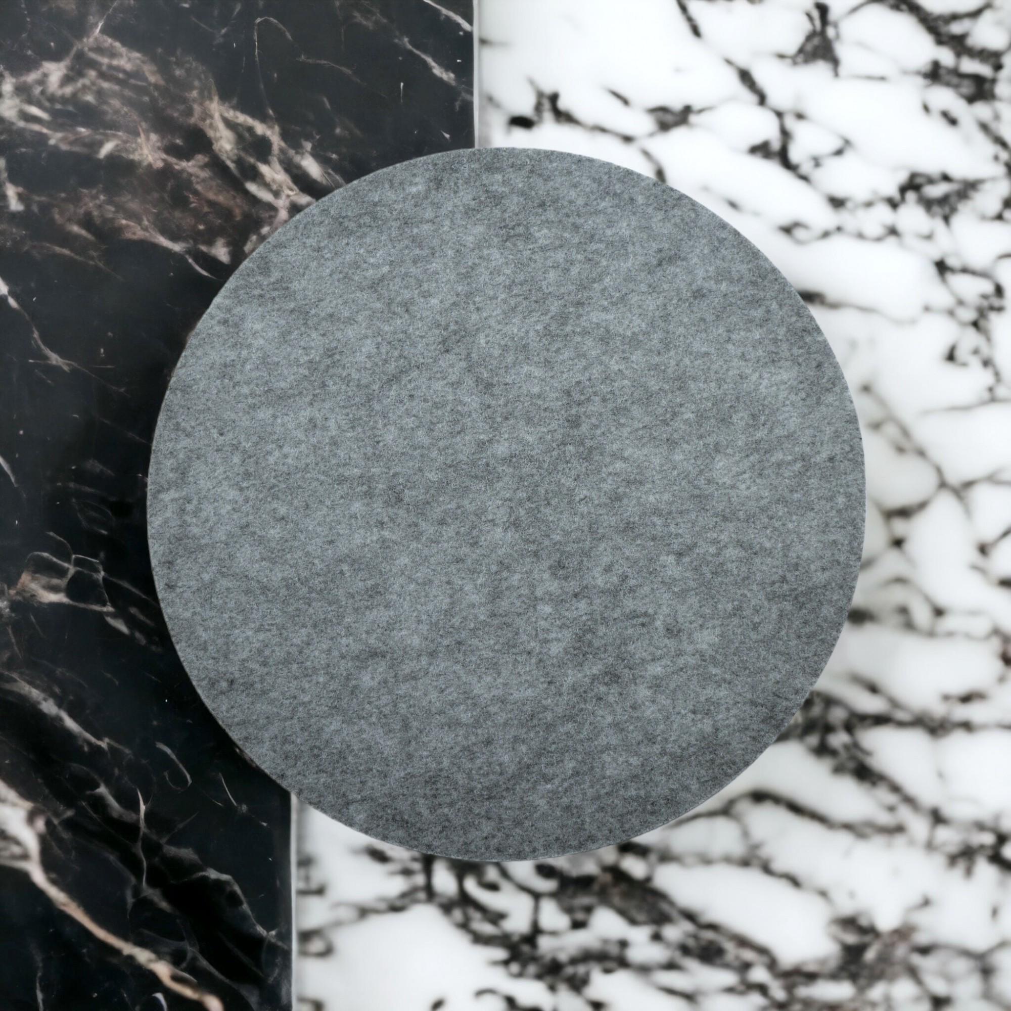 Кругла підставка під гаряче 23x23 см Сірий (Anthracite-1201)